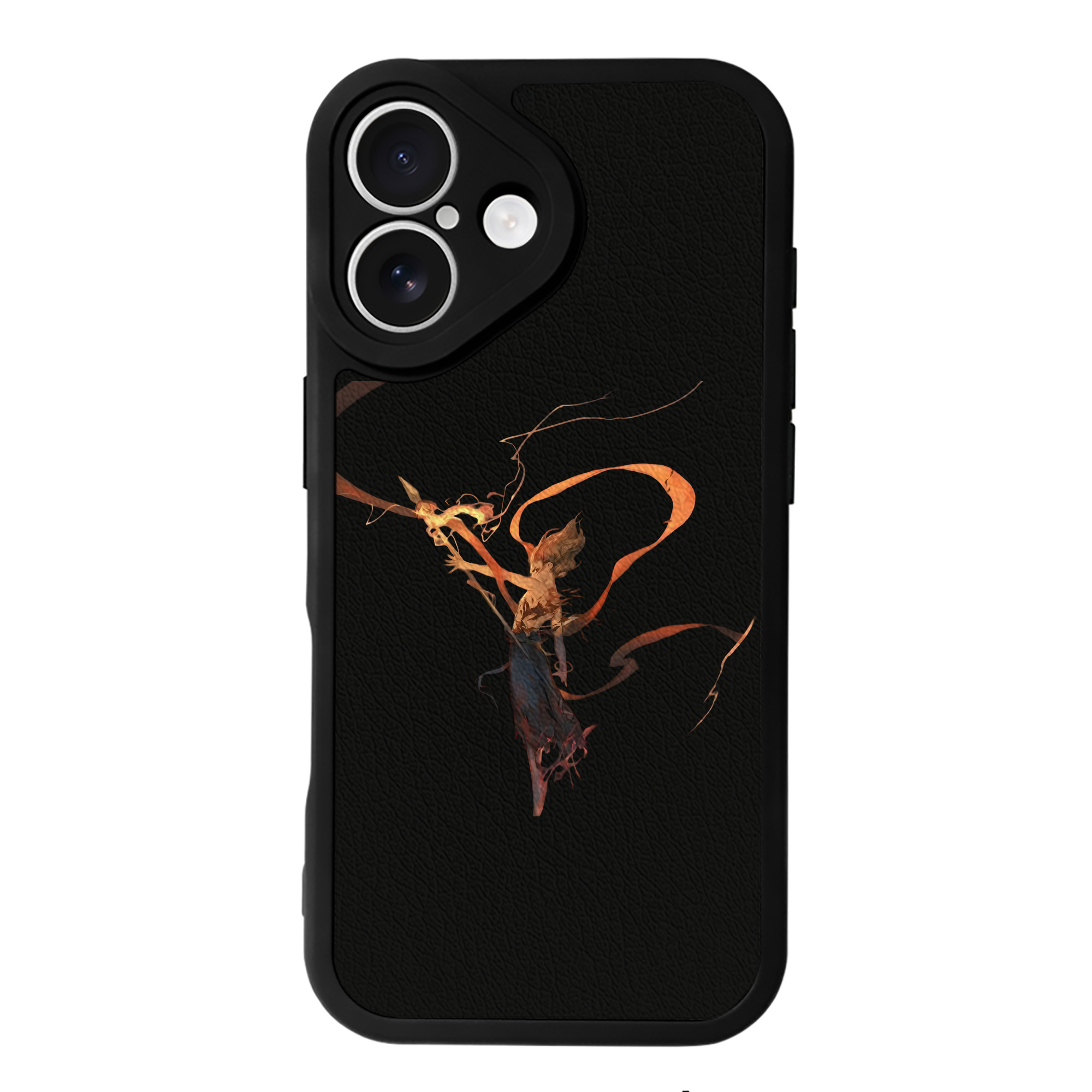 （画像用） Ne Zha 2 ナタ 魔童の大暴れ 【iPhone 16シリーズ対応】シリコンスマホケース（レザー調） 材質：シリコン